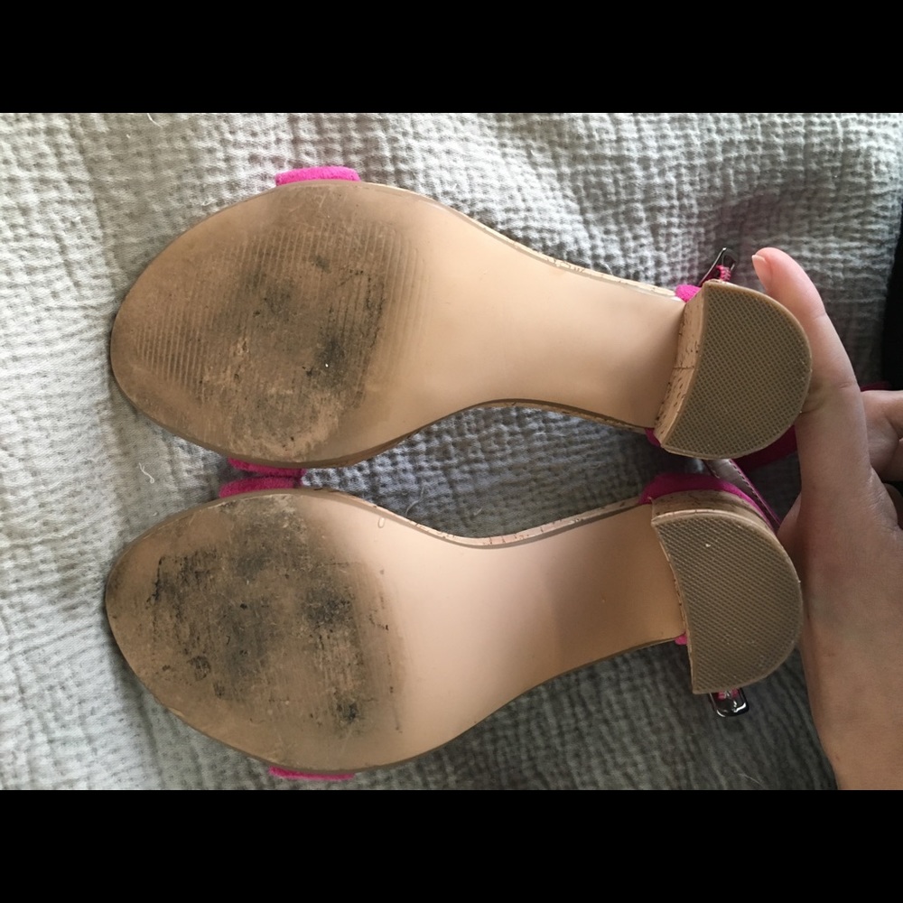 Steve Madden pink suede and cork heel - Picture 6 of 6